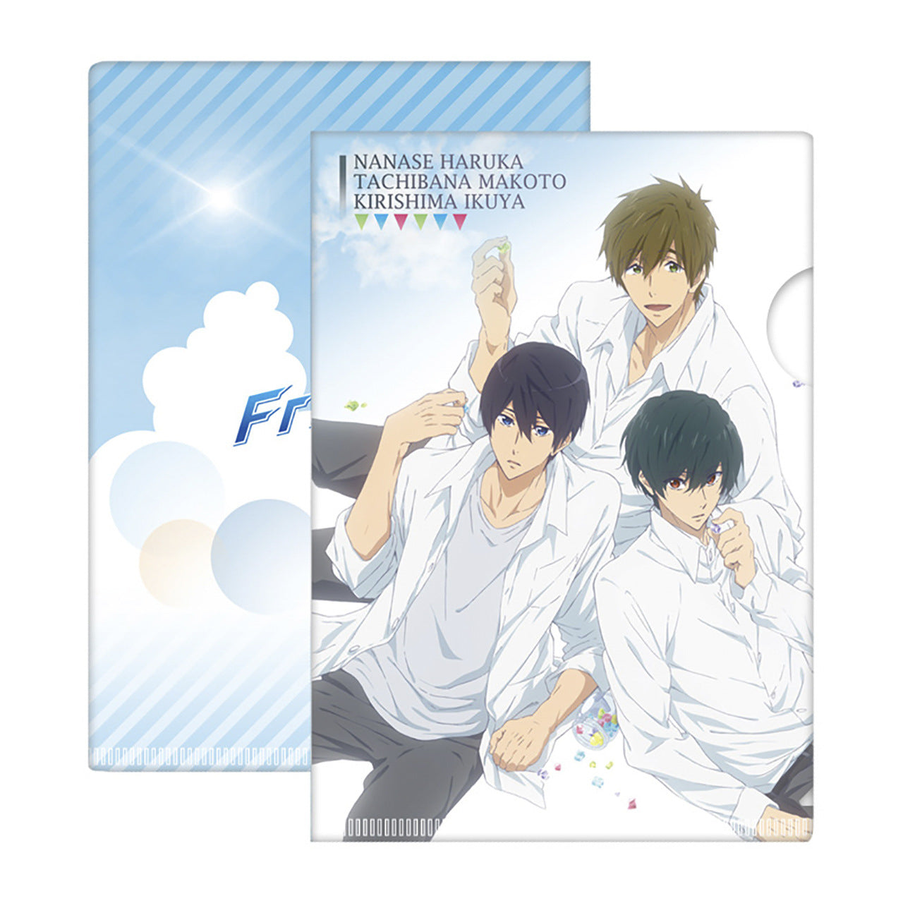 Licenza GRATUITA! Cartella di file in PVC Anime Iwatobi Swim Club | Haruka Nanase Rin Matsuoka Personaggio Portadocumenti di cancelleria per fan e collezionisti