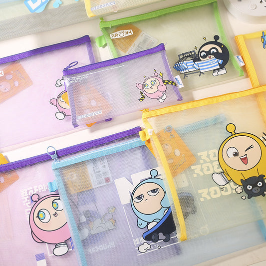 Egg Party Cartoon Mesh File Bag