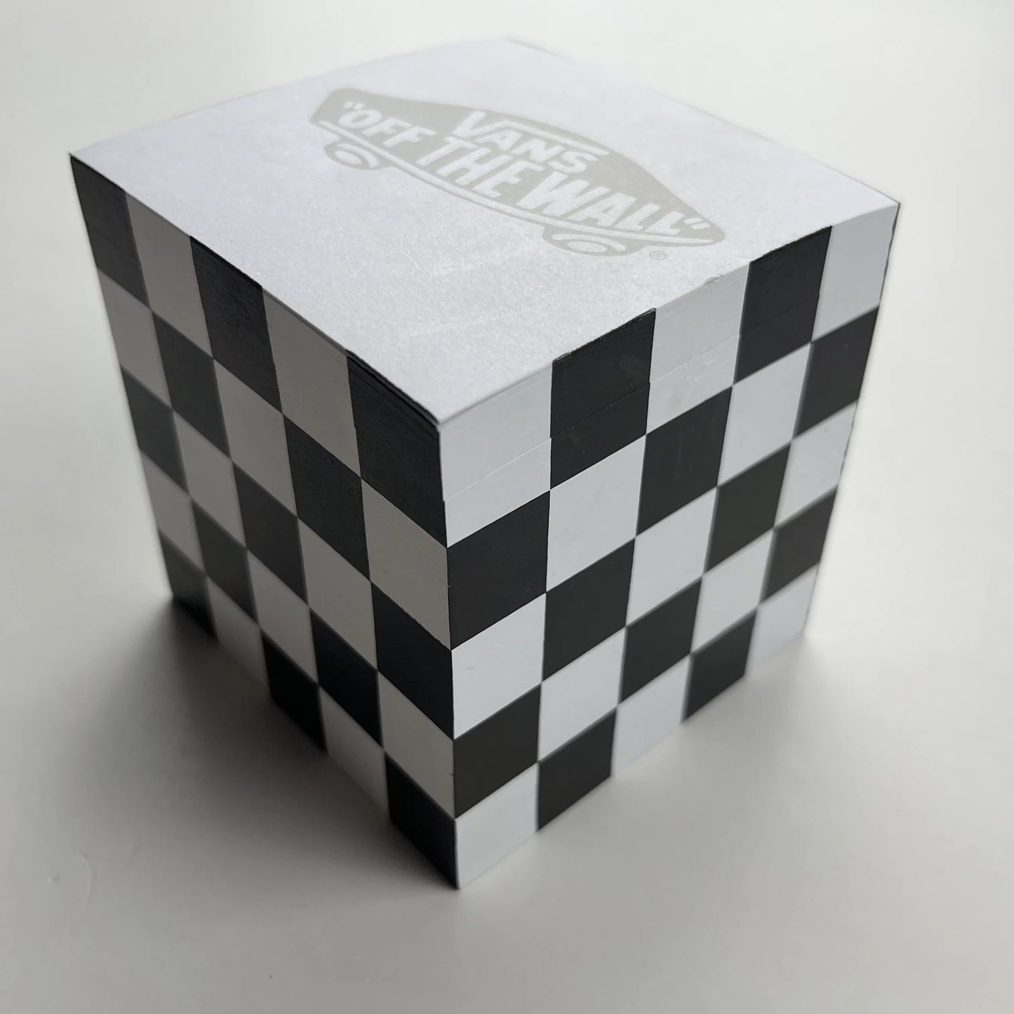 Оптовая продажа блокнота Cube Sticky с рисунком шахматной доски | Бумажный блок для заметок с индивидуальным логотипом для подарочных товаров для офиса, школы и студентов