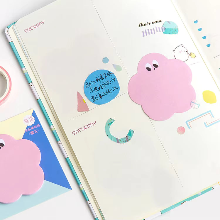 Note adesive personalizzate a forma di simpatico cartone animato | Divertente blocco note creativo per la scuola e l'ufficio