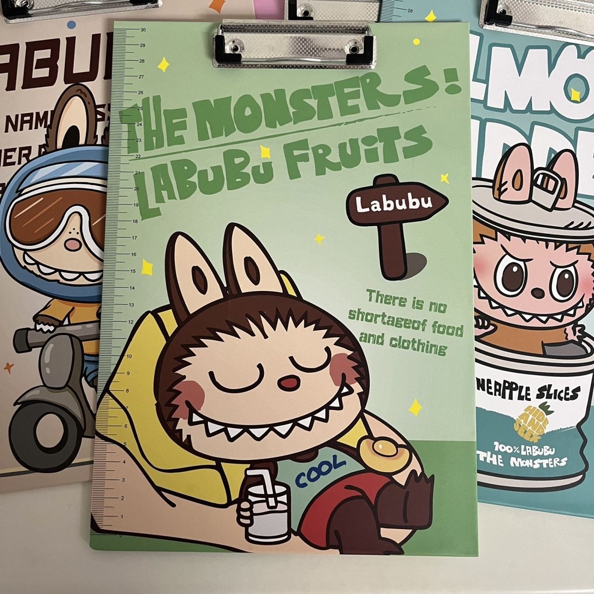 Новая файловая доска для буфера обмена Labubu A4 | Креативная милая мультяшная доска для канцелярских принадлежностей в стиле INS в стиле аниме для студентов, школы и офиса