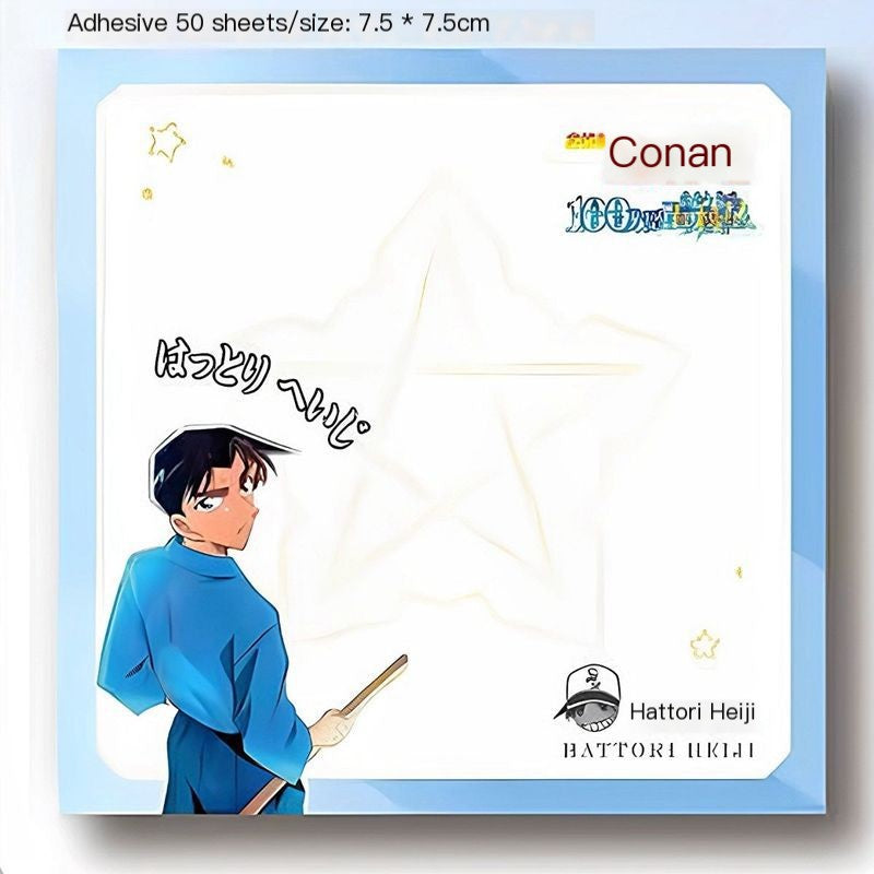 Detective Conan Anime Sticky Notes – Kaito Kid, Heiji e Ran Memo Blocks per studenti e fan