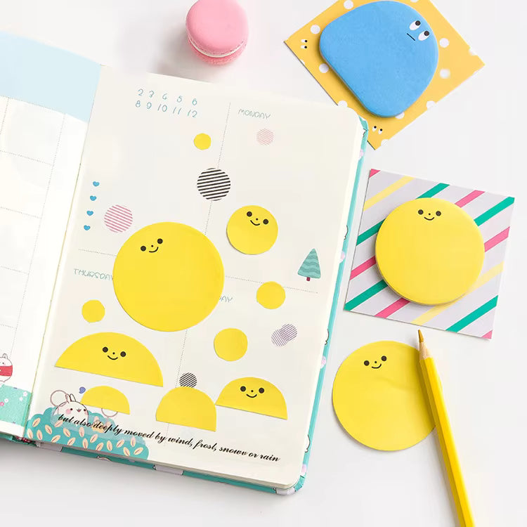 Note adesive personalizzate a forma di simpatico cartone animato | Divertente blocco note creativo per la scuola e l'ufficio