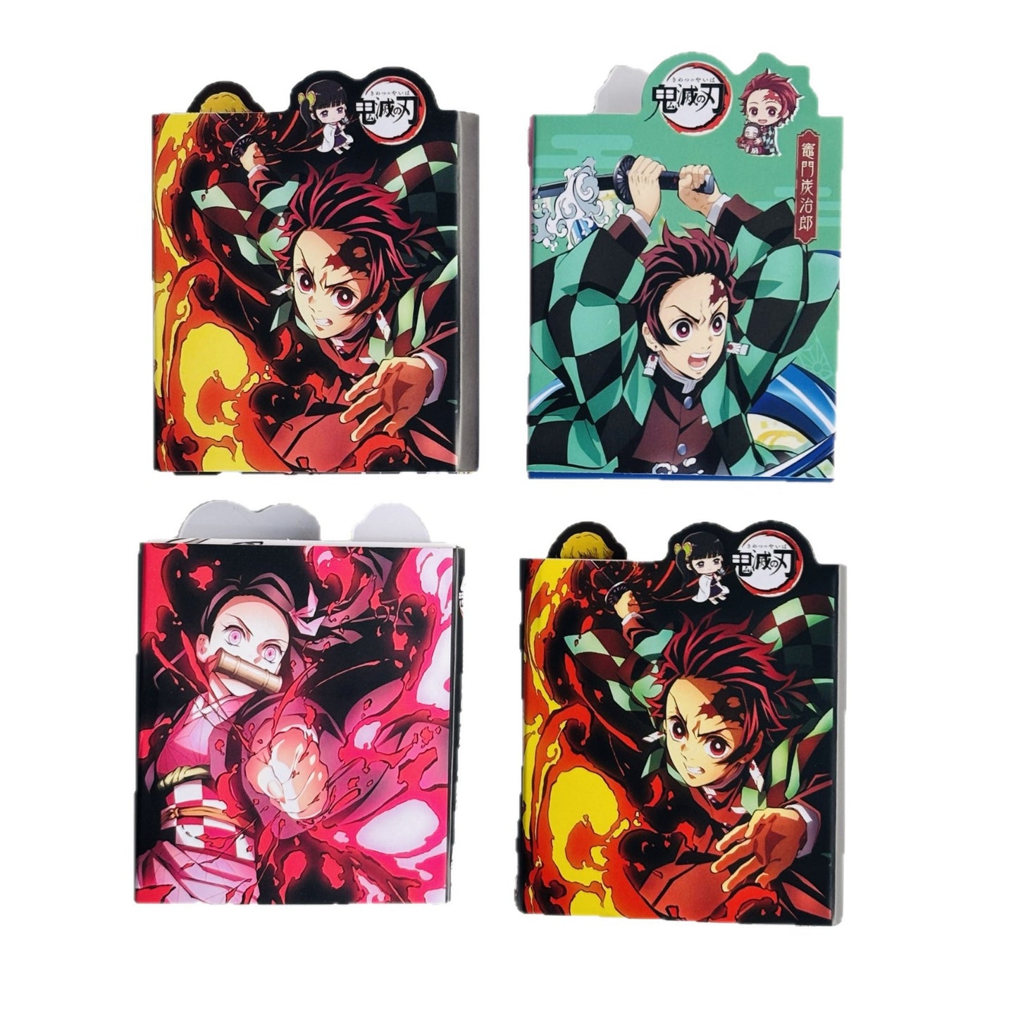 Note adesive Anime Demon Slayer - Blocco note con personaggi carini per studenti e bambini