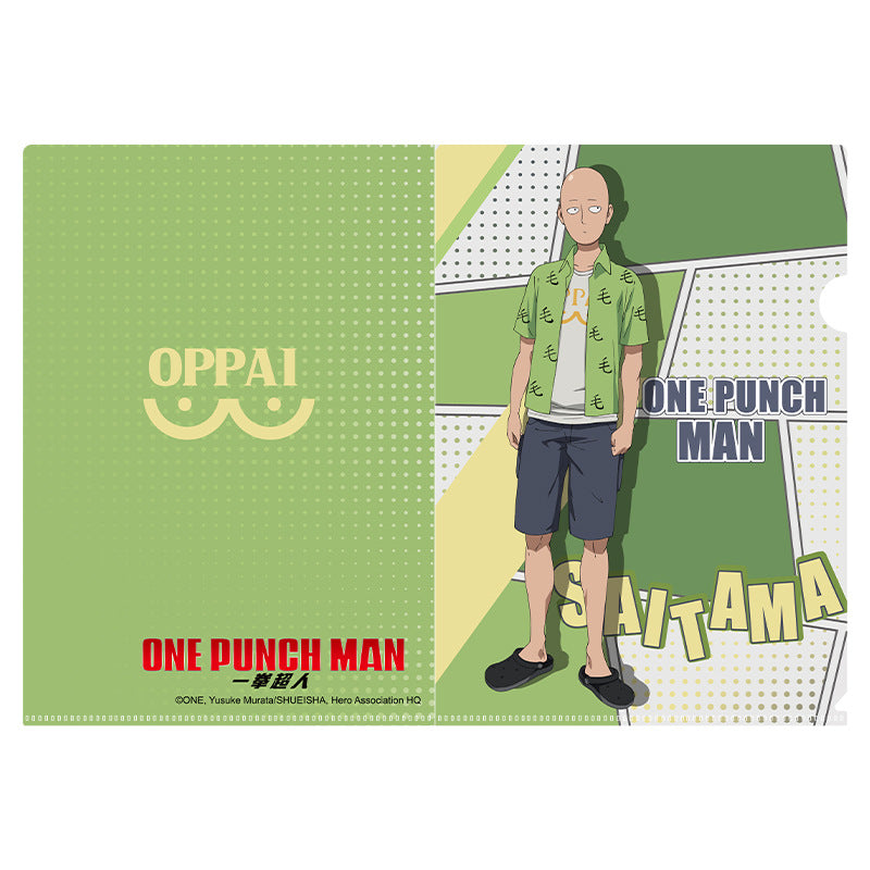 Лицензированная папка с файлами аниме One Punch Man Saitama & Hellish Blizzard в ПВХ | Официальный держатель документов для студенческих и офисных канцелярских принадлежностей