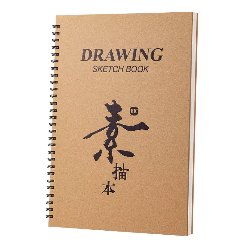 Профессиональный спиральный блокнот формата А4 для художественного рисования для студентов, гуашь и живопись
