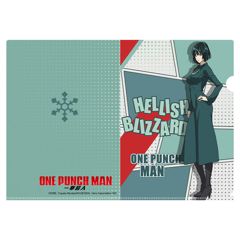 Лицензированная папка с файлами аниме One Punch Man Saitama & Hellish Blizzard в ПВХ | Официальный держатель документов для студенческих и офисных канцелярских принадлежностей
