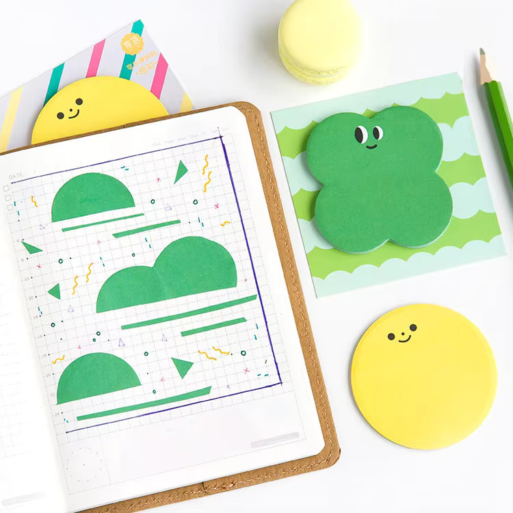 Note adesive personalizzate a forma di simpatico cartone animato | Divertente blocco note creativo per la scuola e l'ufficio