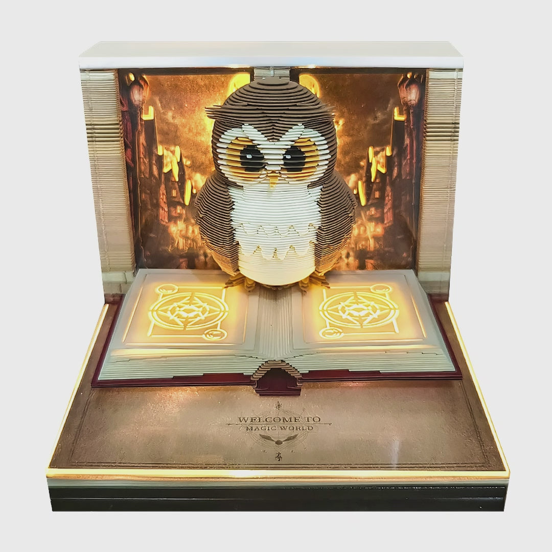 Magic Owl 3D Paper Memo Pad