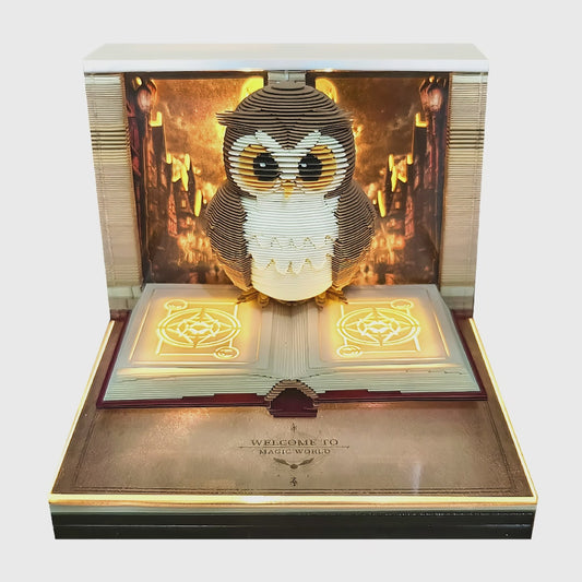 Magic Owl 3D Paper Memo Pad