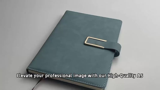 Quaderno stampato personalizzato con copertina rigida A5 di alta qualità con logo personalizzato Rilegatura termica per notebook aziendale in pelle PU