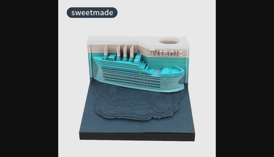 Titanic 3D Memo Pad | Creative Paper Sculpture Sticky Notes Gift & Collectible Stationery