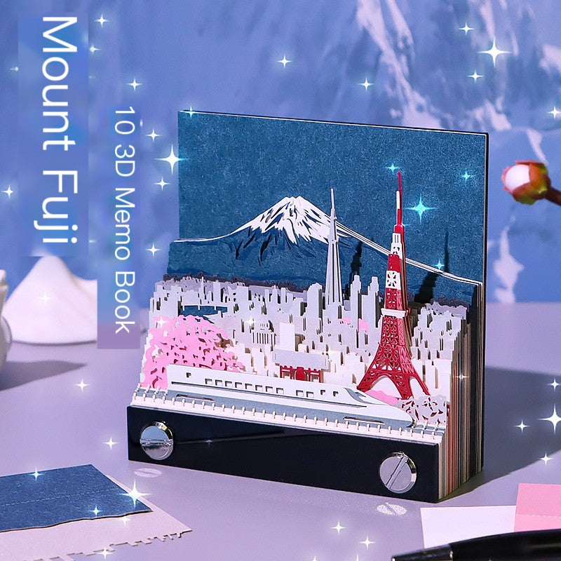 Mount Fuji 3D Memo Pad