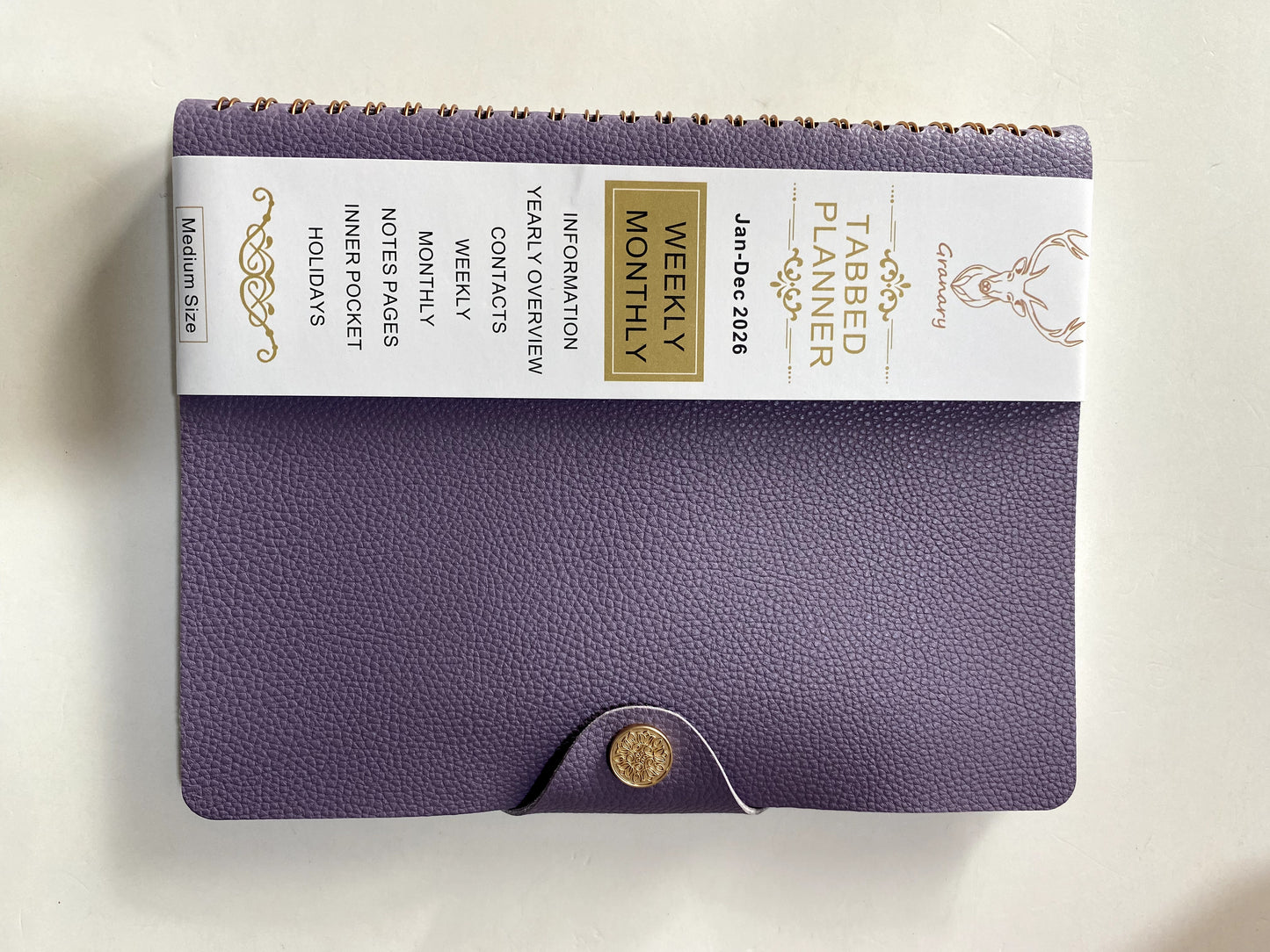 A5 PU Leather Planner