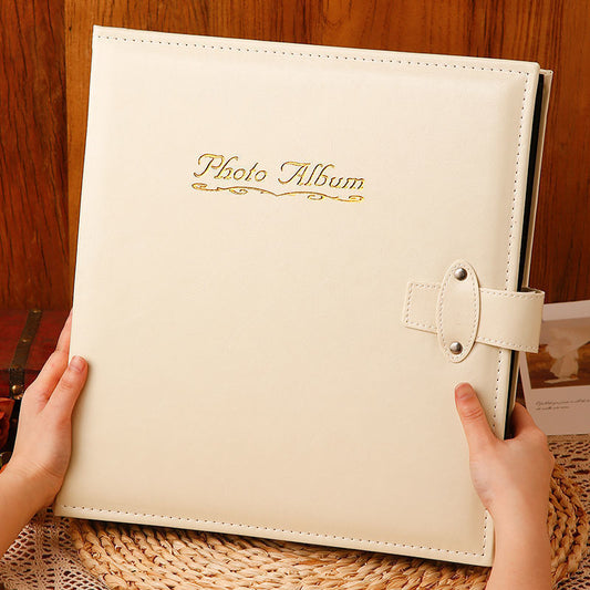 Large Capacity Leather Photo Album Family Memory Book Baby Growth Keepsake