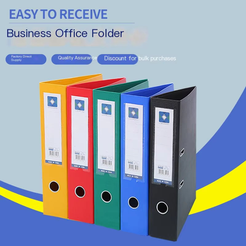 A4 Custom Single-Color Lever Arch File Folder | 2-Hole Metal Clip Binder for Documents, Office Filing & Storage – BGF30063