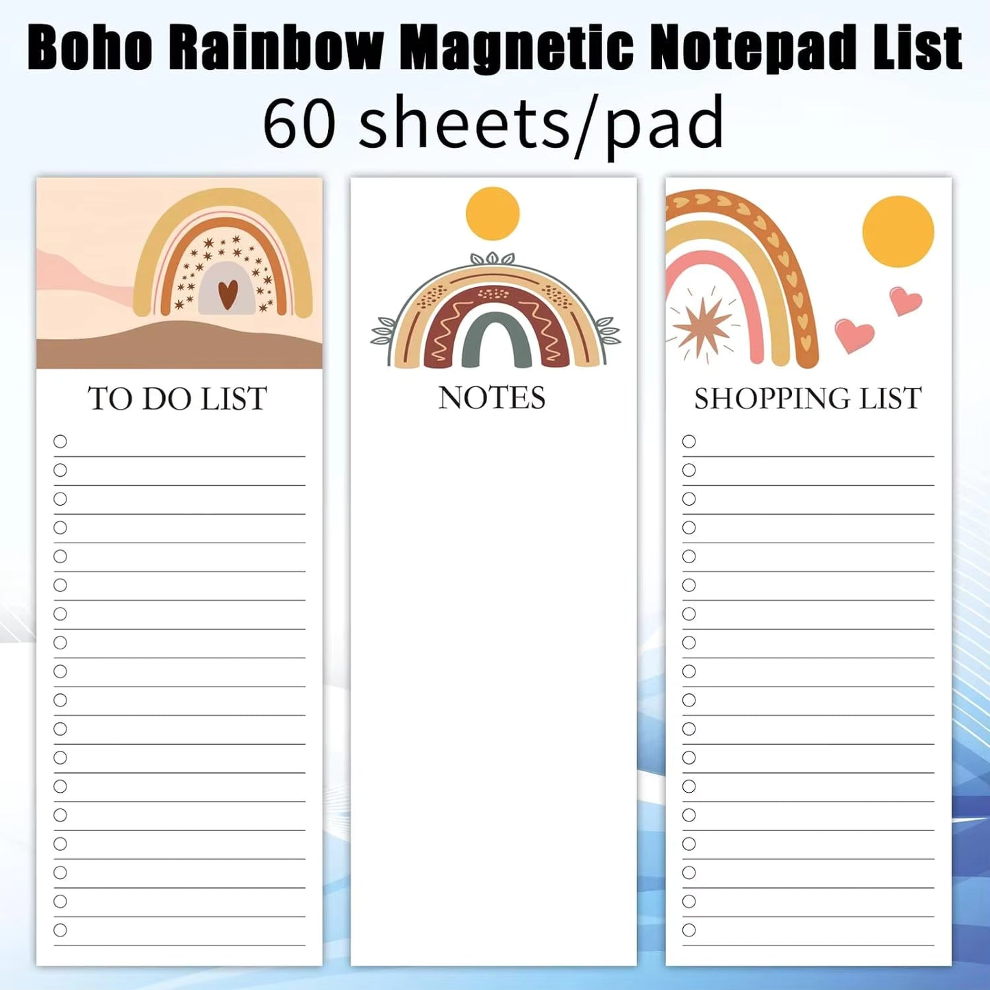 Магнитный блокнот для холодильника на заказ, самоклеящийся блокнот для списка дел и покупок для дома, школы, офиса