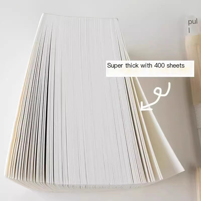 INS Толстый блок для заметок | Разрывной пустой блокнот на 400 листов для учебы и офиса