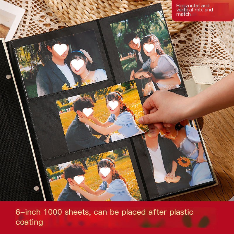 Large Capacity Leather Photo Album Family Memory Book Baby Growth Keepsake