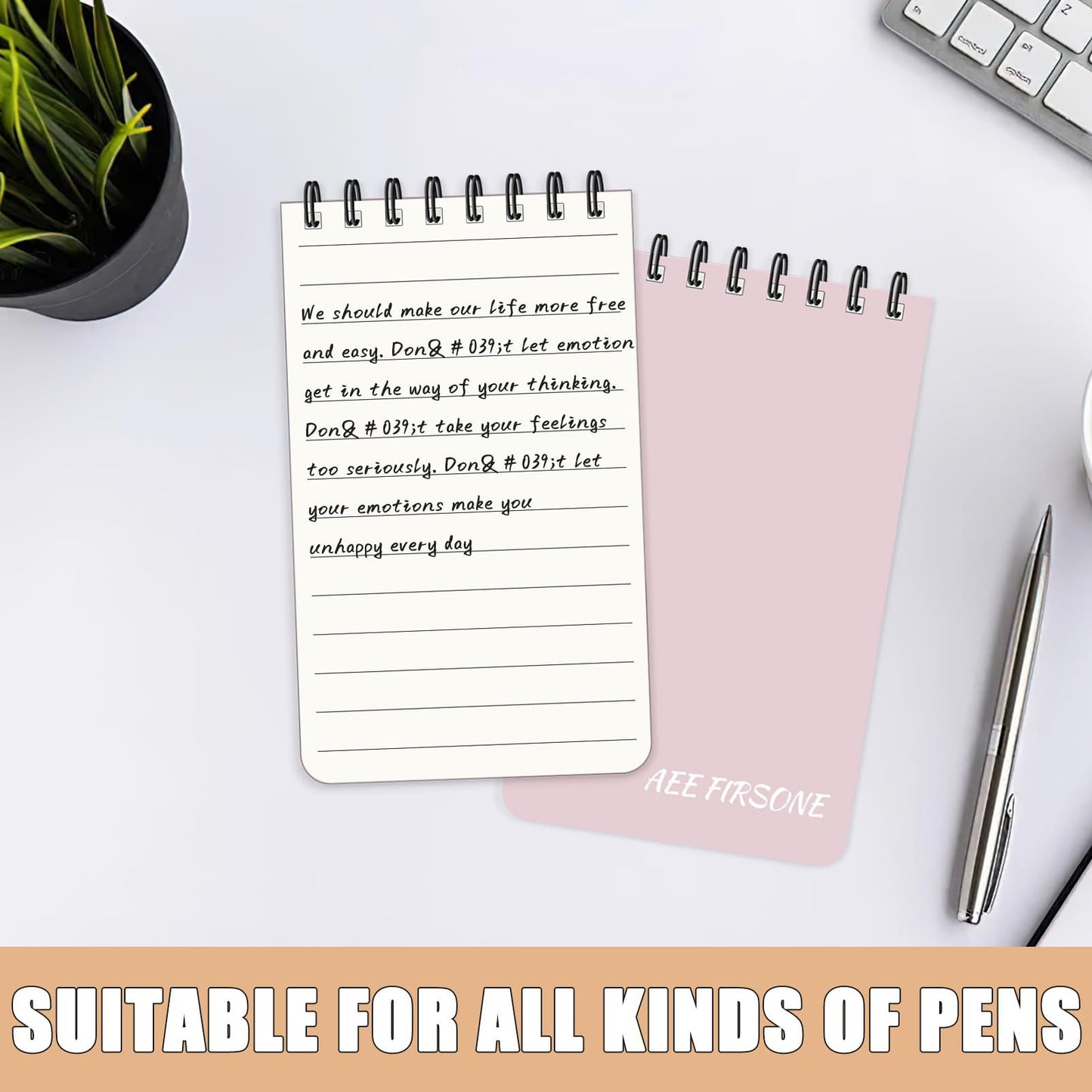 Mini Flip Top Spiral Notepad Set 3x5 Inch | 6 Pack Morandi Color Pocket Memo Pads for Daily Notes