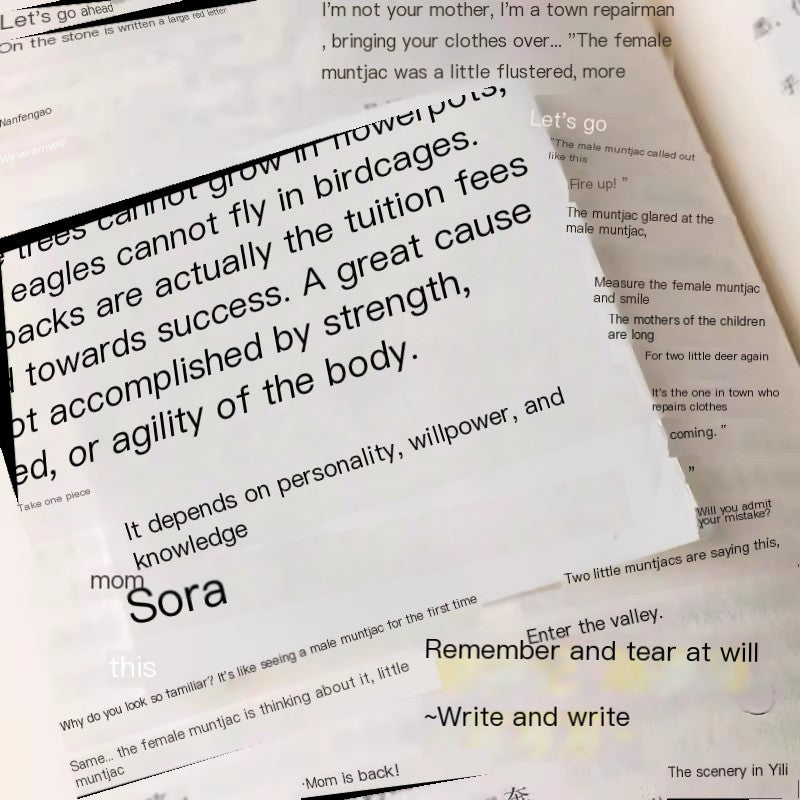 INS Толстый блок для заметок | Разрывной пустой блокнот на 400 листов для учебы и офиса