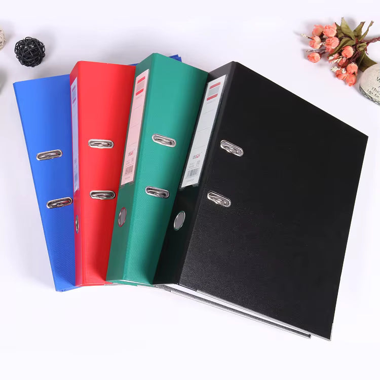 A4 Custom Single-Color Lever Arch File Folder | 2-Hole Metal Clip Binder for Documents, Office Filing & Storage – BGF30063