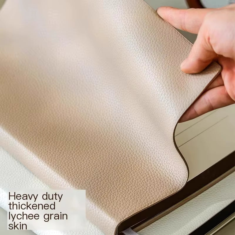 A5 Custom Logo Notebook Diary | Hardcover Soft Leather Journal with 100 Sheets, Metal Pendant & Pen Holder | Thread-Bound Corporate Gift Stationery