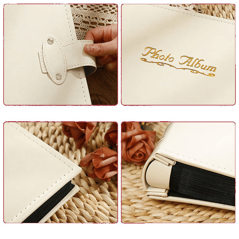 Large Capacity Leather Photo Album Family Memory Book Baby Growth Keepsake