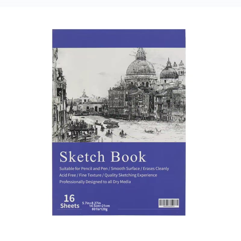 Factory Direct A4 A5 Gouache-Skizzenbuch, leeres Zeichenbuch für Kunststudenten, anpassbar im Großhandel