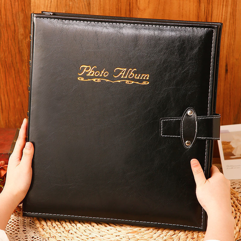 Large Capacity Leather Photo Album Family Memory Book Baby Growth Keepsake