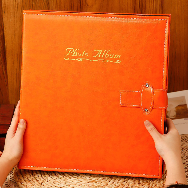Large Capacity Leather Photo Album Family Memory Book Baby Growth Keepsake