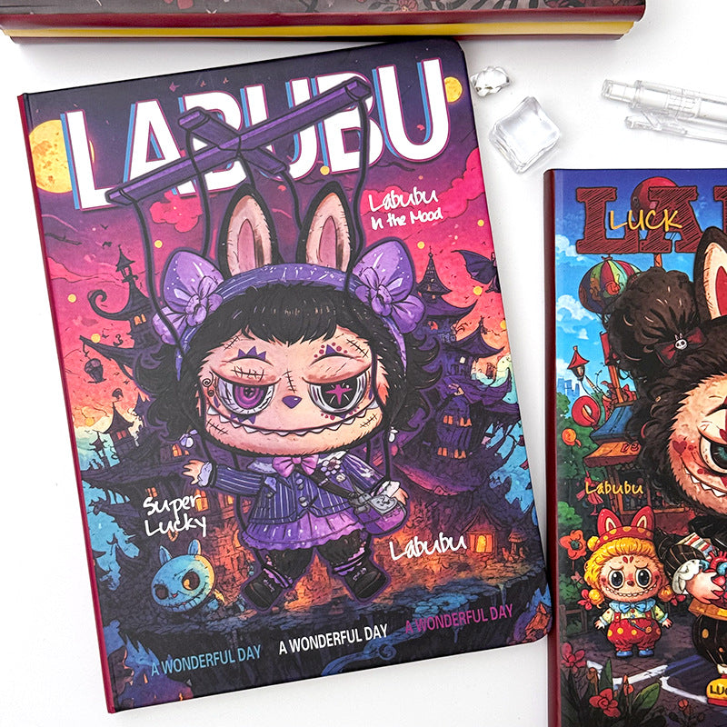 Nuovo taccuino Labubu A5 | Diario anime spesso, diario foderato di cartoni animati creativi e carini, per studenti, ufficio e collezionisti