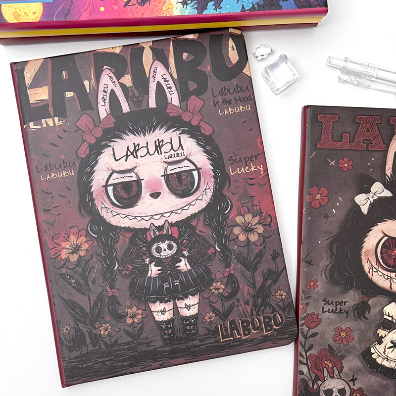 Nuovo taccuino Labubu A5 | Diario anime spesso, diario foderato di cartoni animati creativi e carini, per studenti, ufficio e collezionisti