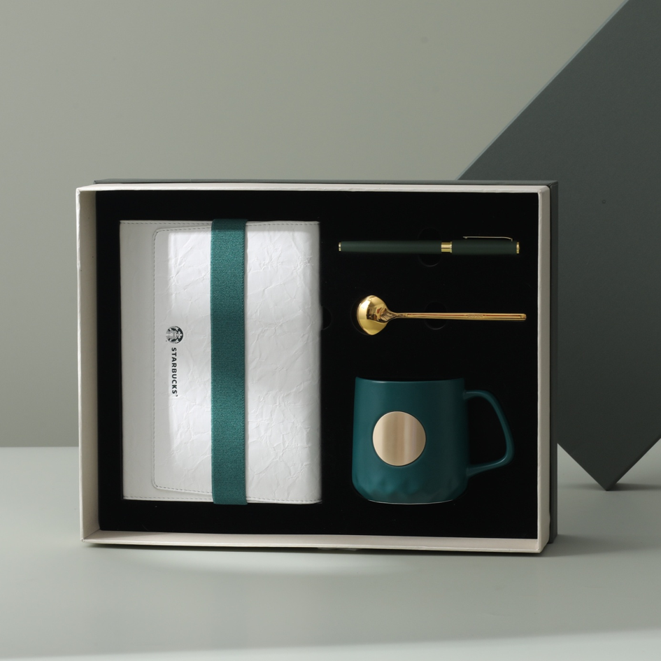 Custom Business Gift Set | Notebook Pen and Ceramic Mug Combination for Corporate and Promotional Gifts
