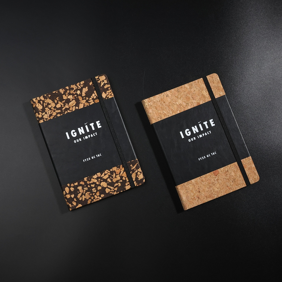 Eco-Friendly Cork and PU Leather Notebook