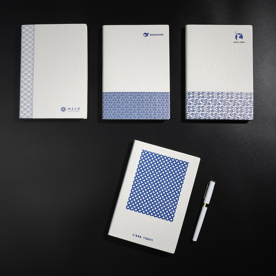 Custom PU Leather Notebook | Personalized Business Journal with Company Logo for Corporate Gifts and Office Use