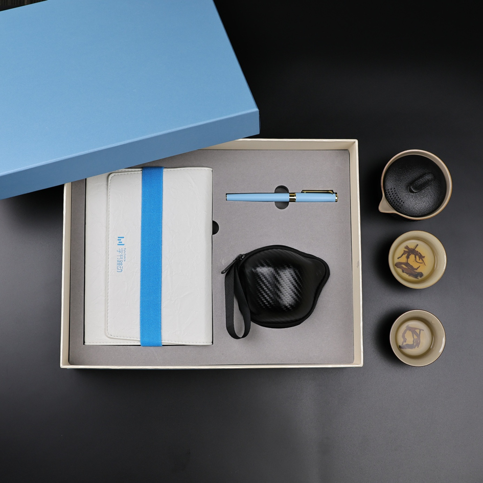 Custom Business Gift Set | Notebook Pen and Ceramic Mug Combination for Corporate and Promotional Gifts