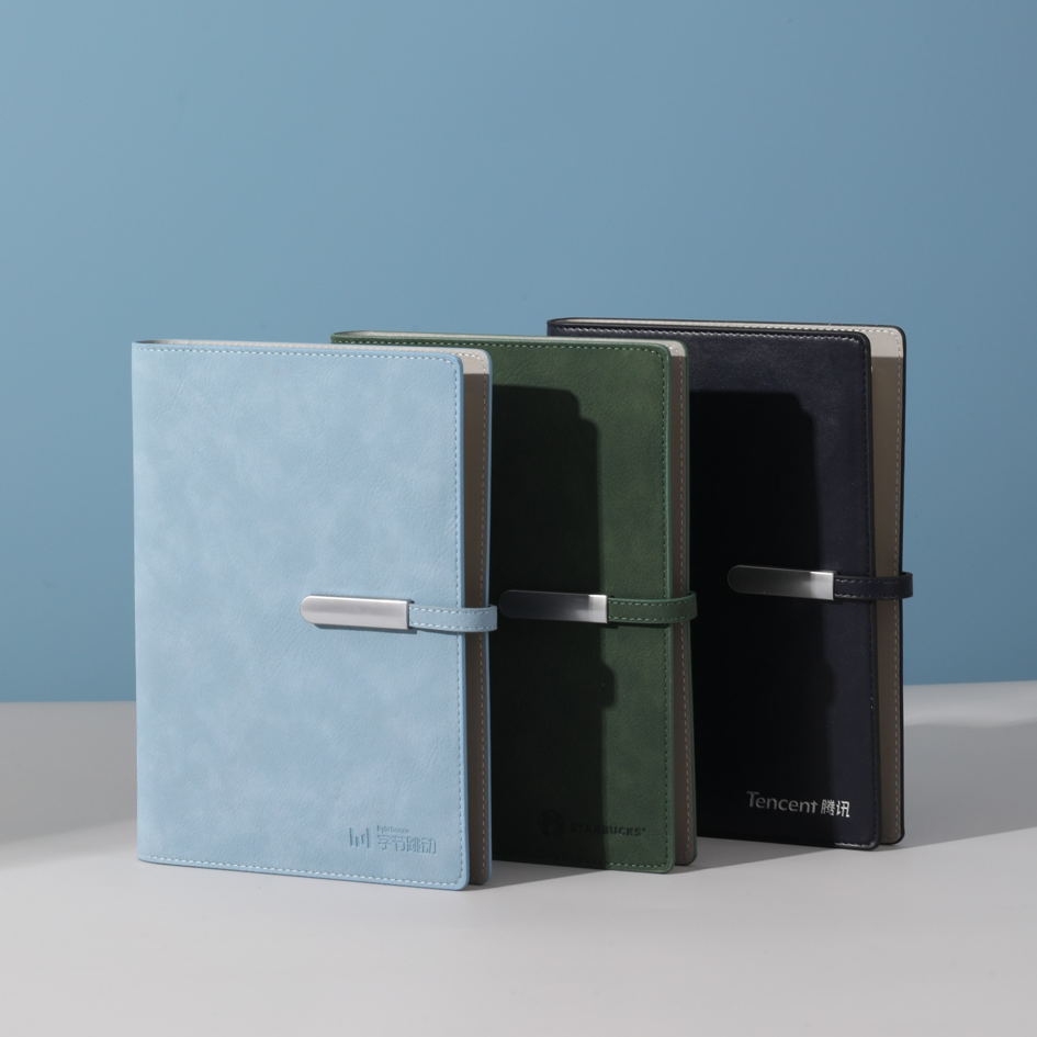 Custom PU Leather Notebook | Personalized Business Journal with Company Logo for Corporate Gifts and Office Use