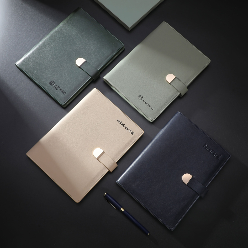 Custom PU Leather Notebook | Personalized Business Journal with Company Logo for Corporate Gifts and Office Use