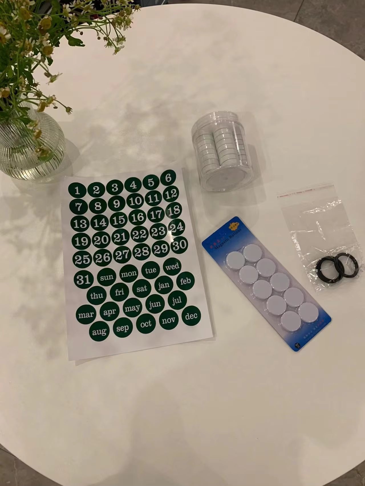 DIY Manyetik Vintage Sürekli Takvim – Giriş Kapısı, Duvar ve Masa için Yaratıcı Buzdolabı Mıknatısı Planlayıcısı