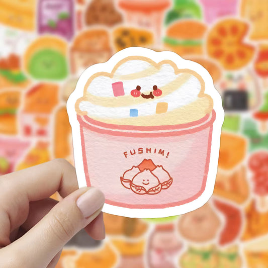 ملصقات الكرتون نمط الغذاء