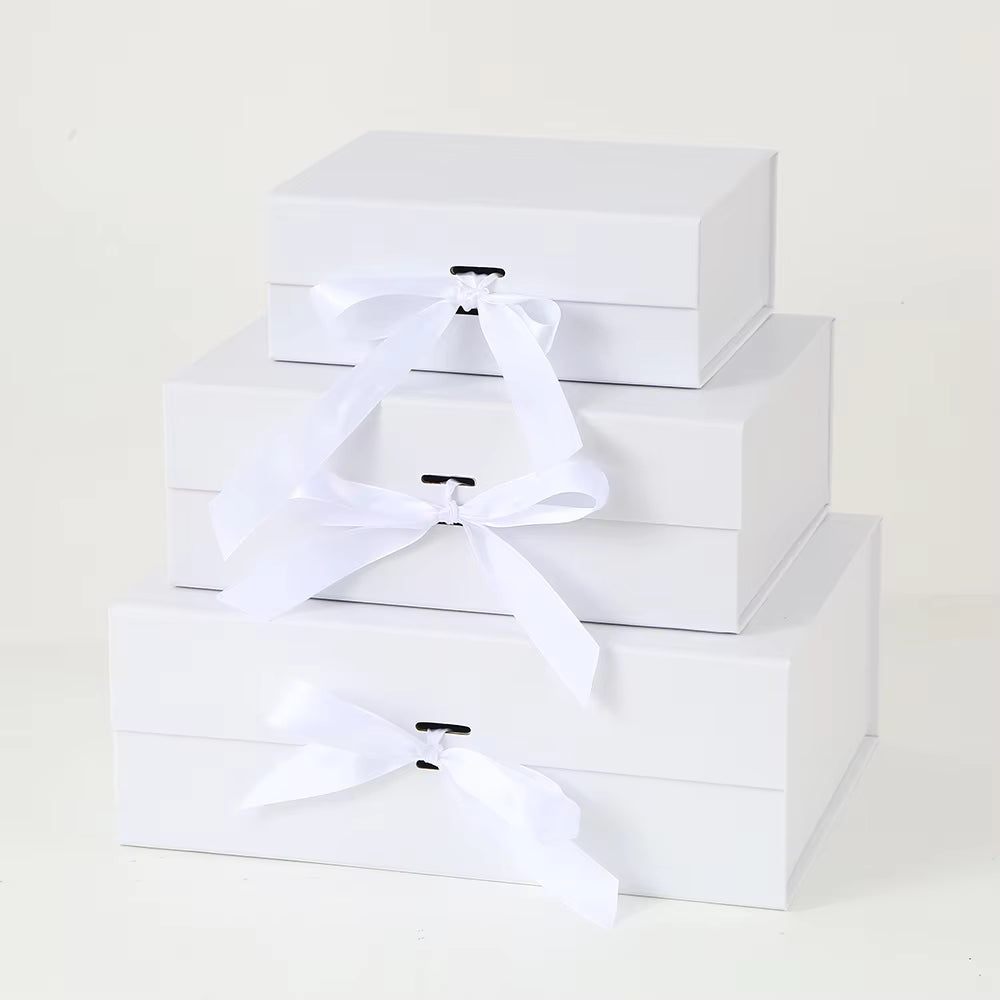 Fiyonklu ve Saplı Sınır Ötesi Katlanır Manyetik Hediye Kutusu - Boş Lüks Dış Saklama Kutusu Stokta Var