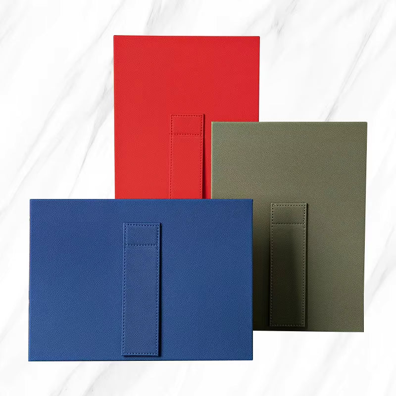 PU Leather Certificate Holder with Back Stand for Graduation Diploma Award Display and Office Presentation