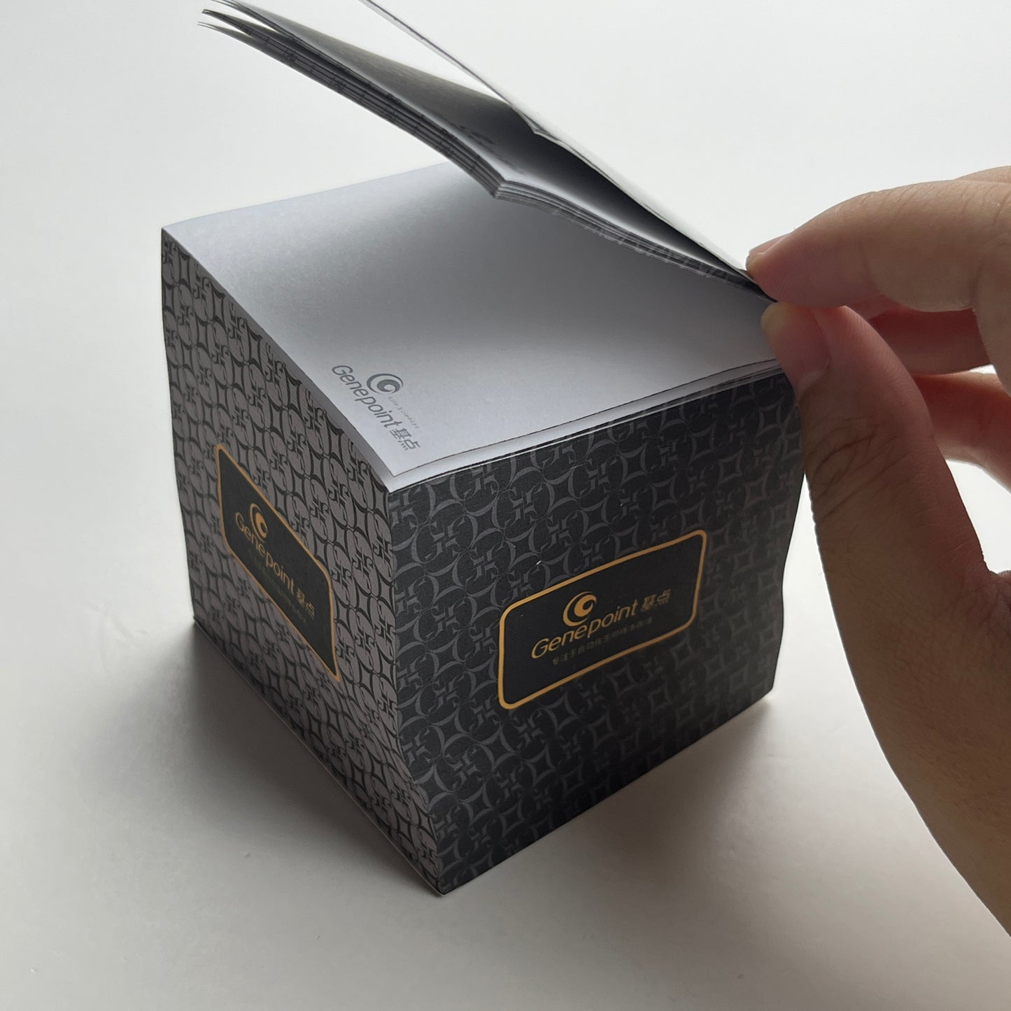 Wholesale Cube Sticky Note Pad with Checkerboard Design Custom Logo Memo Paper Block for Office School Student Gift Supplies