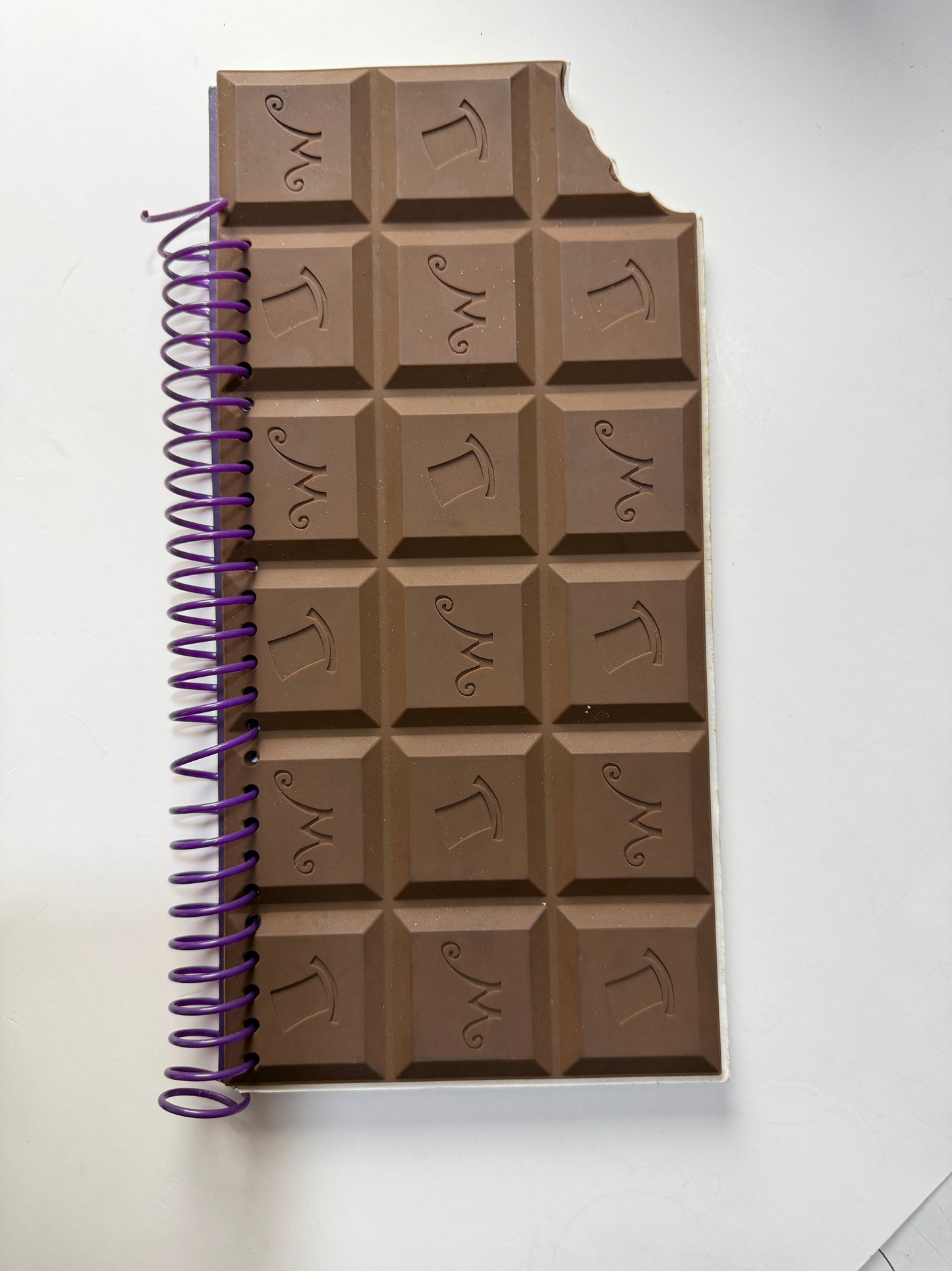 Chocolate Bar Spiral Notebook 3D Cover Creative Candy-Themed Journal Cute Gift for Students and Office Use