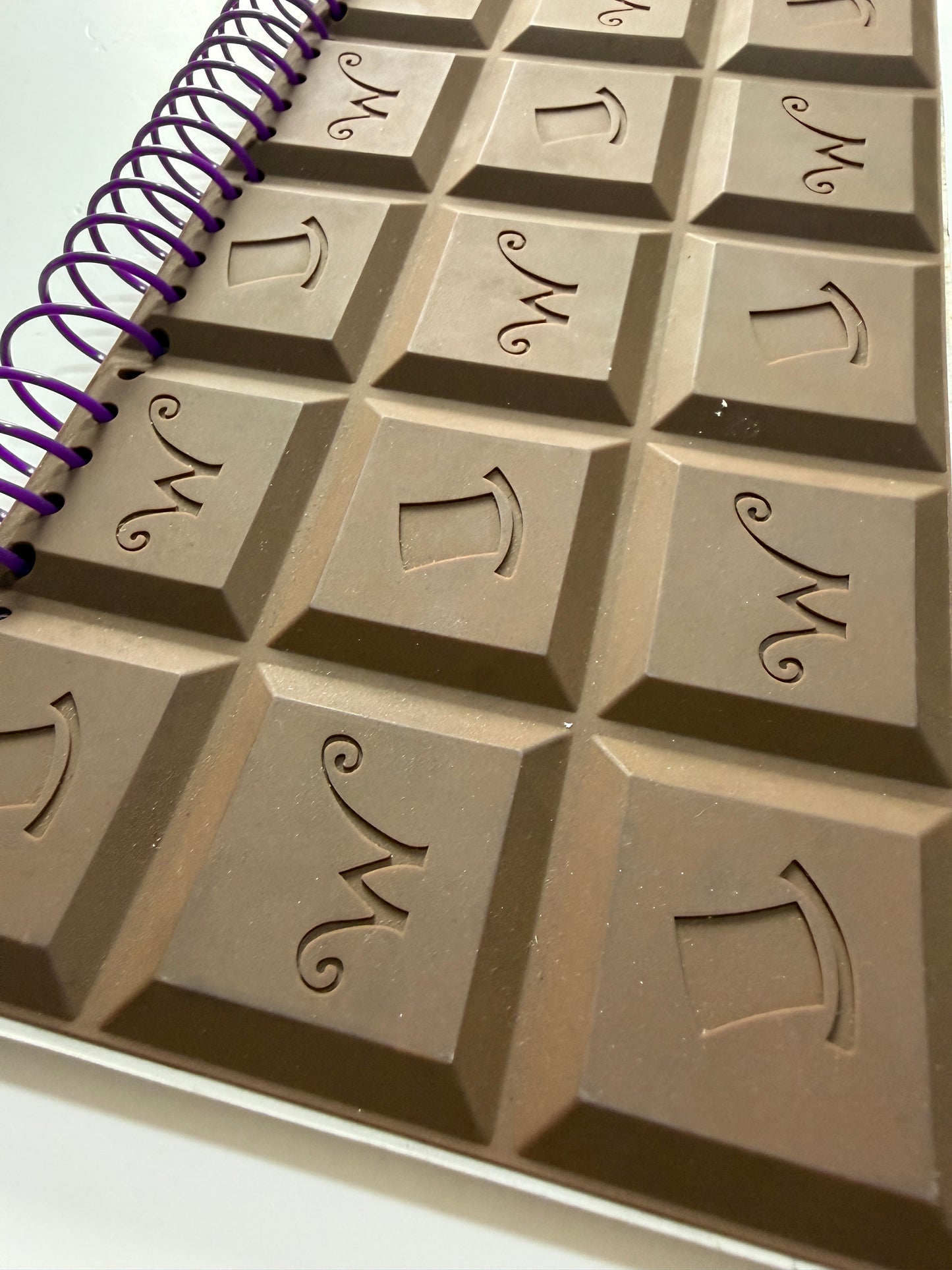 Chocolate Bar Spiral Notebook 3D Cover Creative Candy-Themed Journal Cute Gift for Students and Office Use