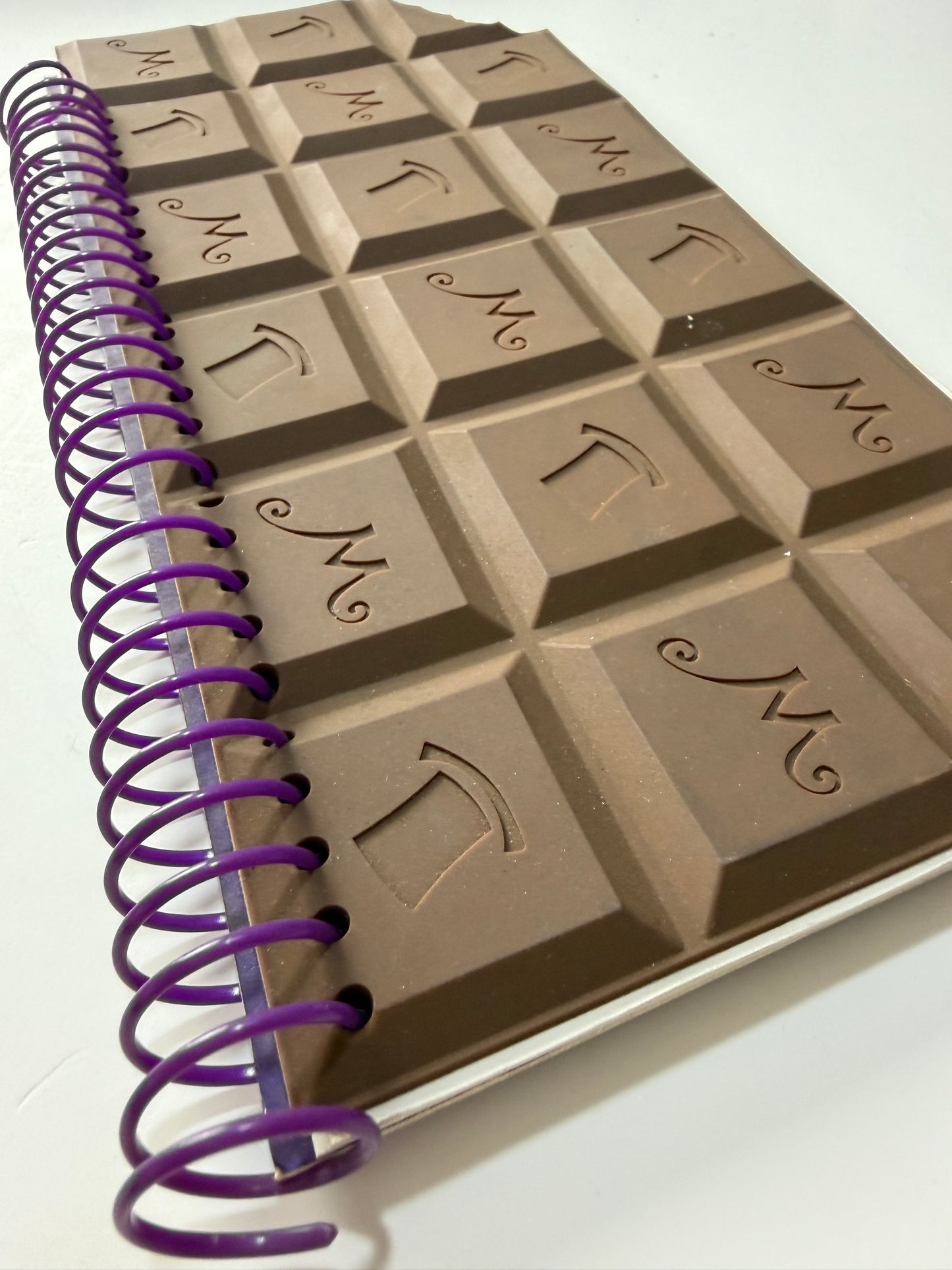 Chocolate Bar Spiral Notebook 3D Cover Creative Candy-Themed Journal Cute Gift for Students and Office Use